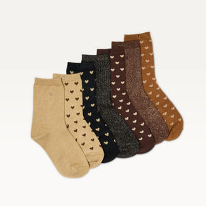 Coffret 7 chaussettes Coeur - Femme