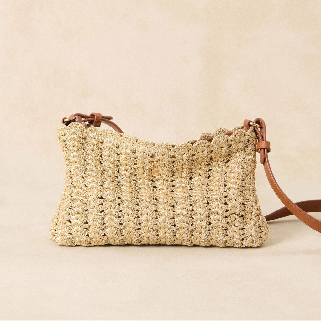 Sac petit crochet Serion Violette - Doré