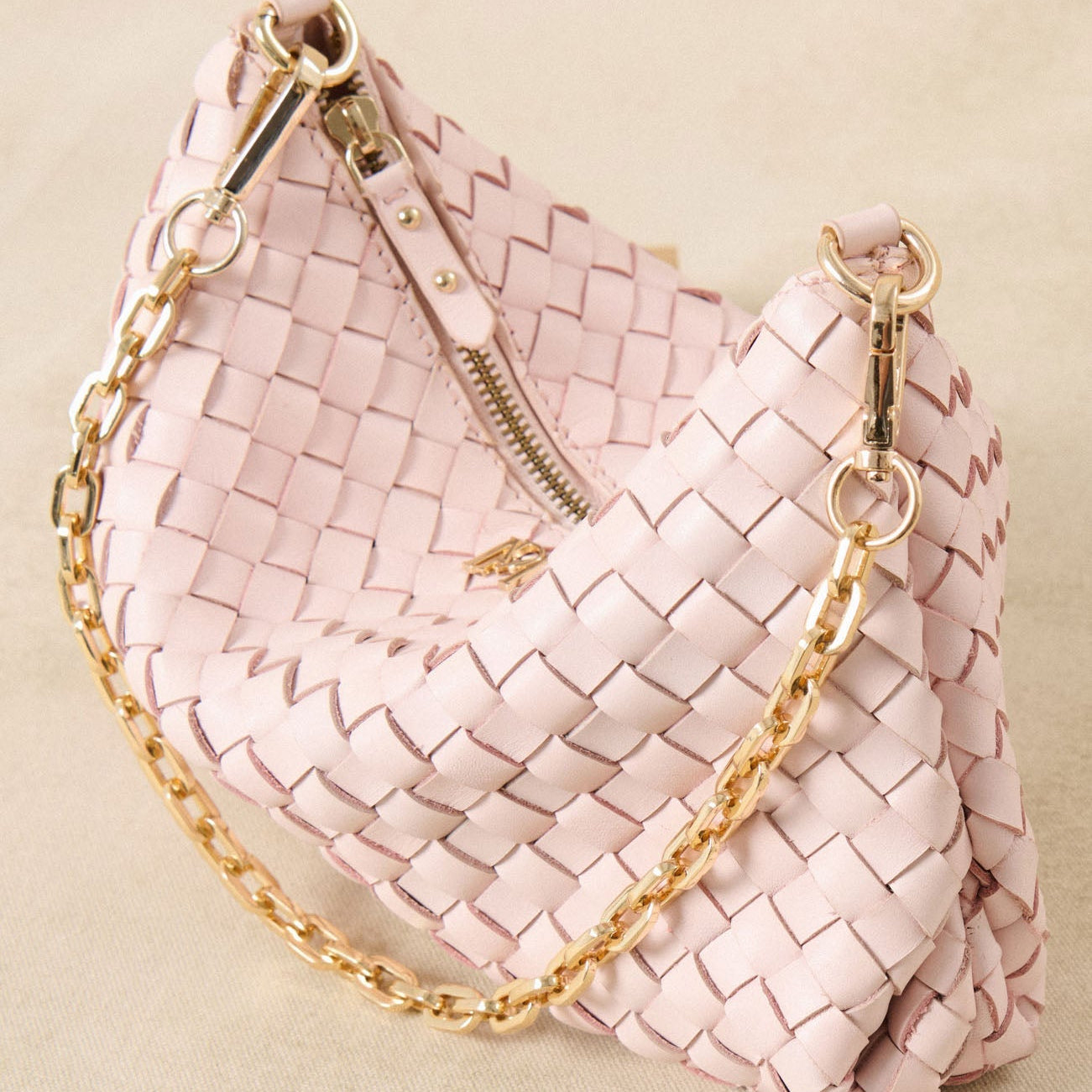 Sac petit tressé Serion Violette - Dragée