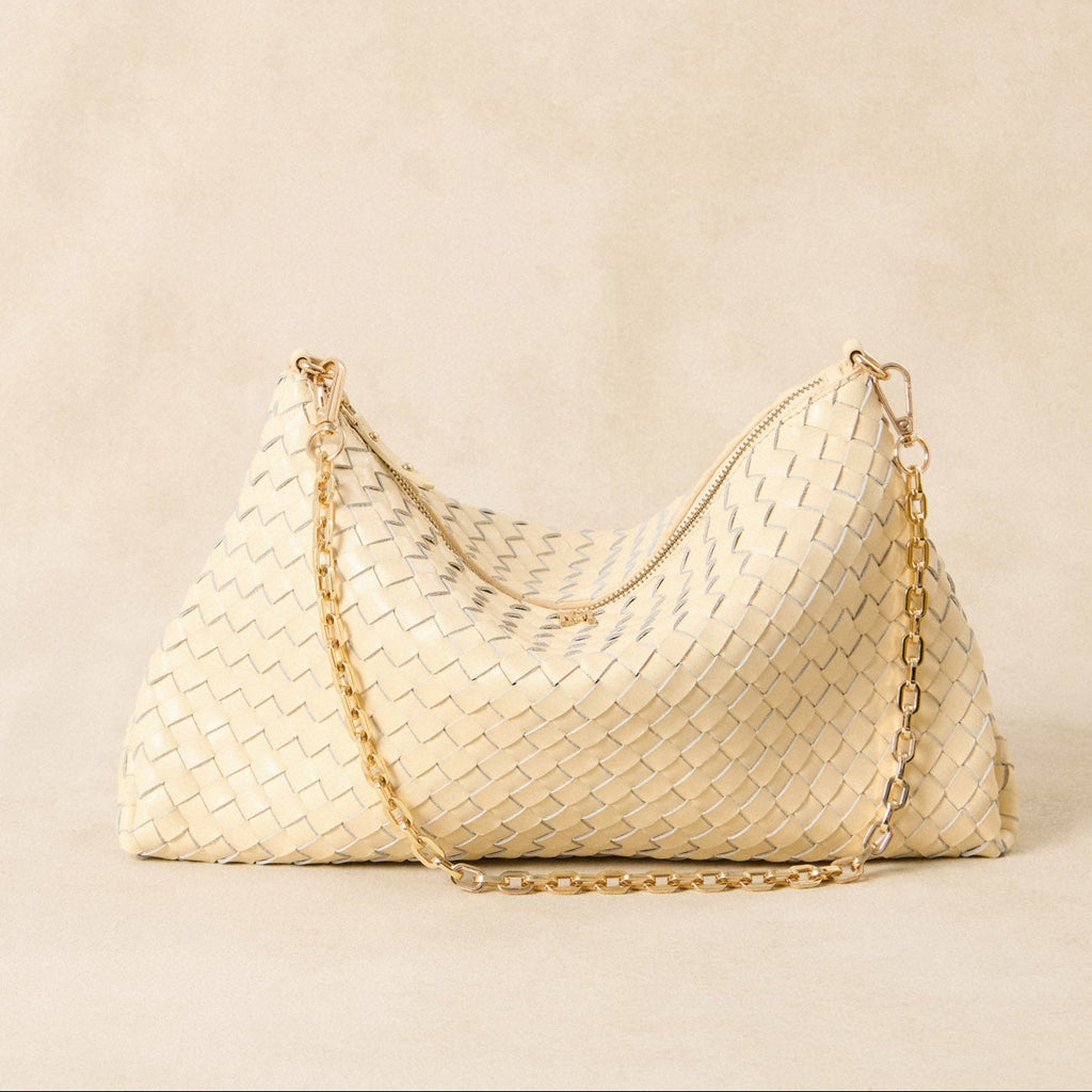 Sac XL tressé Serion Violette - Blé