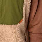 SHE45 - Veste en sherpa Mixte zippée sans manche - Naturel