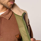 SHE45 - Veste en sherpa Mixte zippée sans manche - Naturel