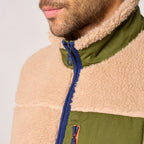 SHE45 - Veste en sherpa Mixte zippée sans manche - Naturel