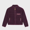 SHE58 - Veste en sherpa femme zippée manche longue - Prune