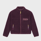 SHE58 - Veste en sherpa femme zippée manche longue - Prune