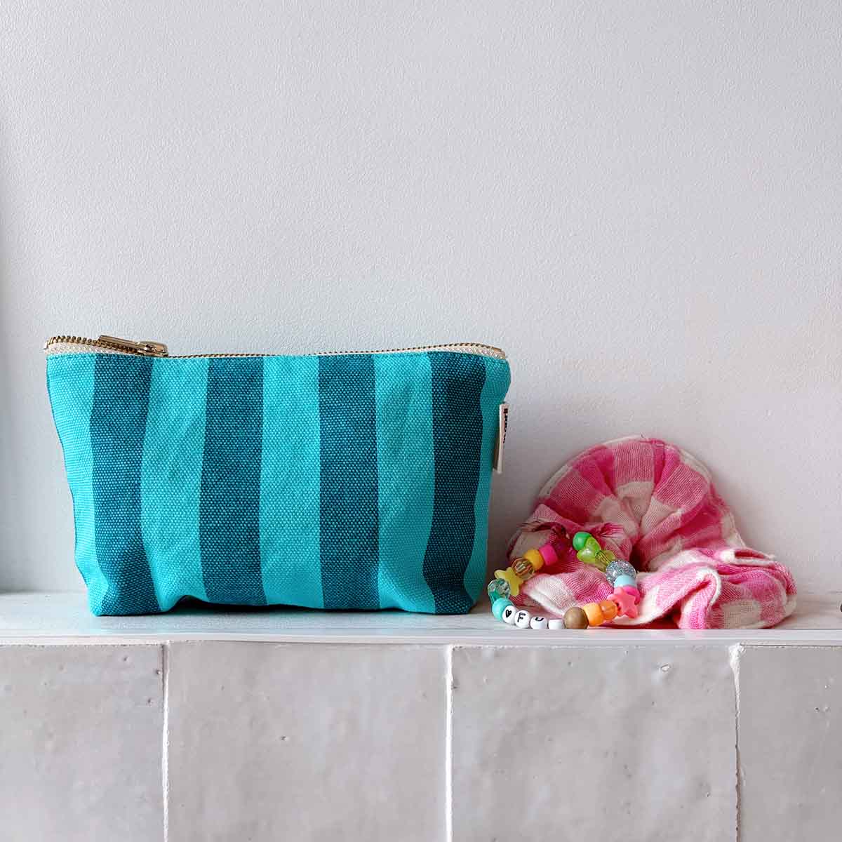 Trousse Sofia - Rayures Capri Tahitian