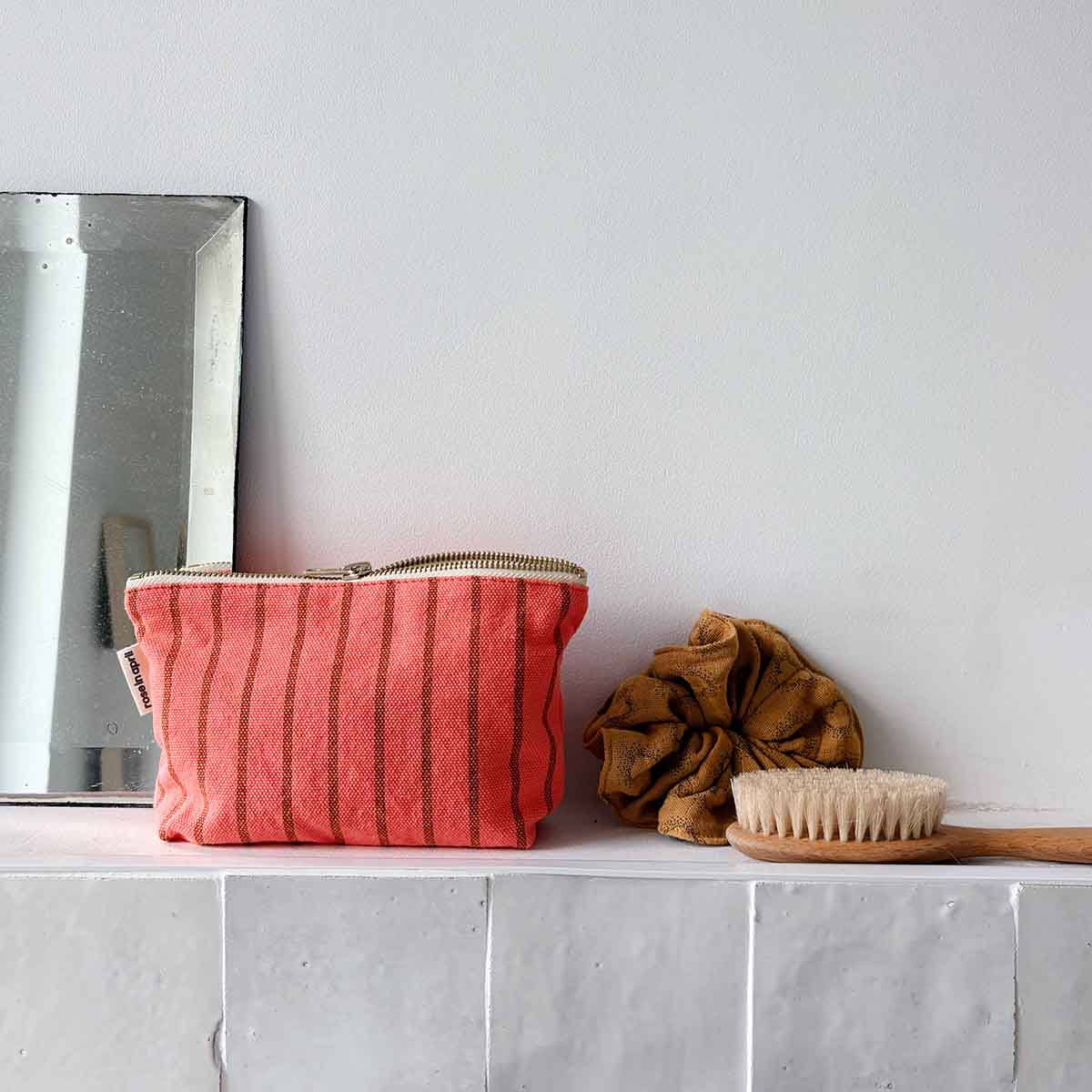 Trousse Sofia - Tennis Pecan Corail