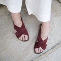 Sandale Bordeaux