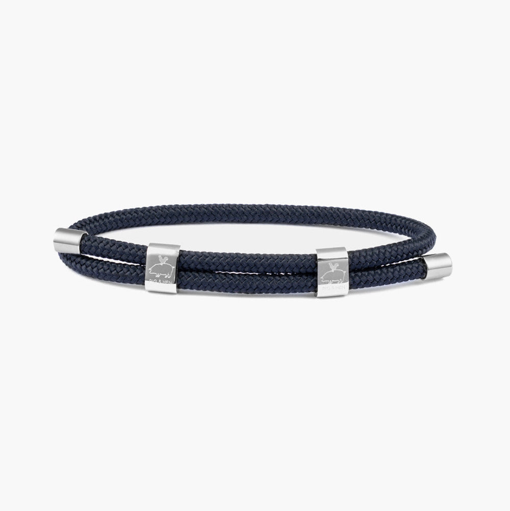 Bracelet Little Lewis DBL - Navy | Silver