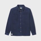 SV02- Surchemise en velours - Bleu