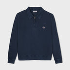 Sweat à col zippé - Marine - Homme