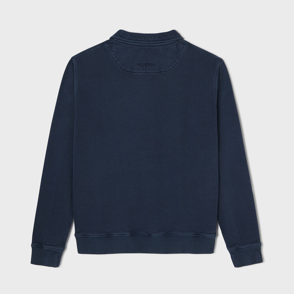 Sweat à col zippé - Marine - Homme