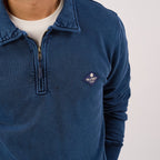 Sweat à col zippé - Marine - Homme