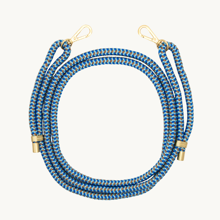 Tessa - Multicolore - Double-Bleu - Cordon 2 coloris pour téléphone