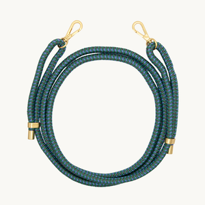Tessa - Multicolore - Émeraude-Gris - Cordon 2 coloris pour téléphone