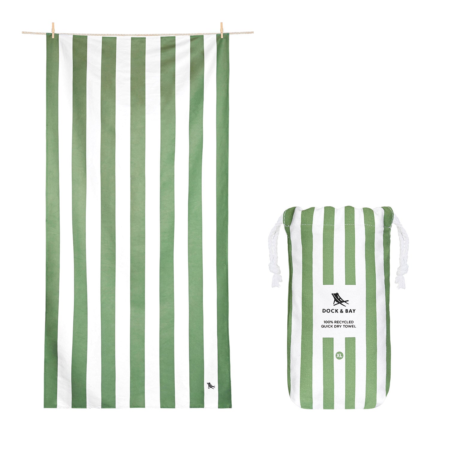 Quick Dry Towels - Cayman Olive XL