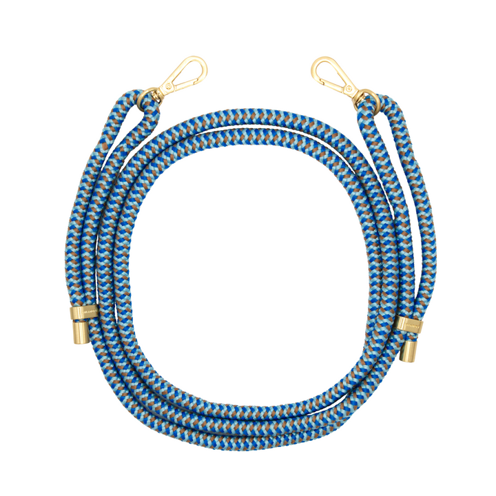 Tessa - Multicolore - Double-Bleu - Cordon 2 coloris pour téléphone