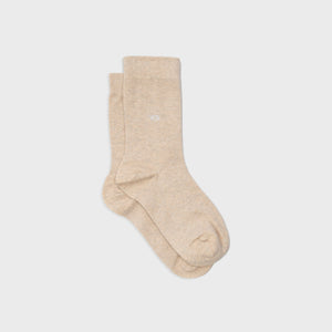 U29 Chaussettes en coton peigné Unies -Beige  - Homme