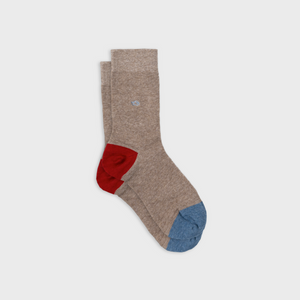 UF12 Chaussettes en coton peigné Unies - Marron - Homme