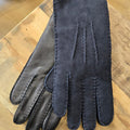Hubert - Gant en cuir lisse et suédine Homme - Navy