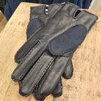 Hubert - Gant en cuir lisse et suédine Homme - Navy