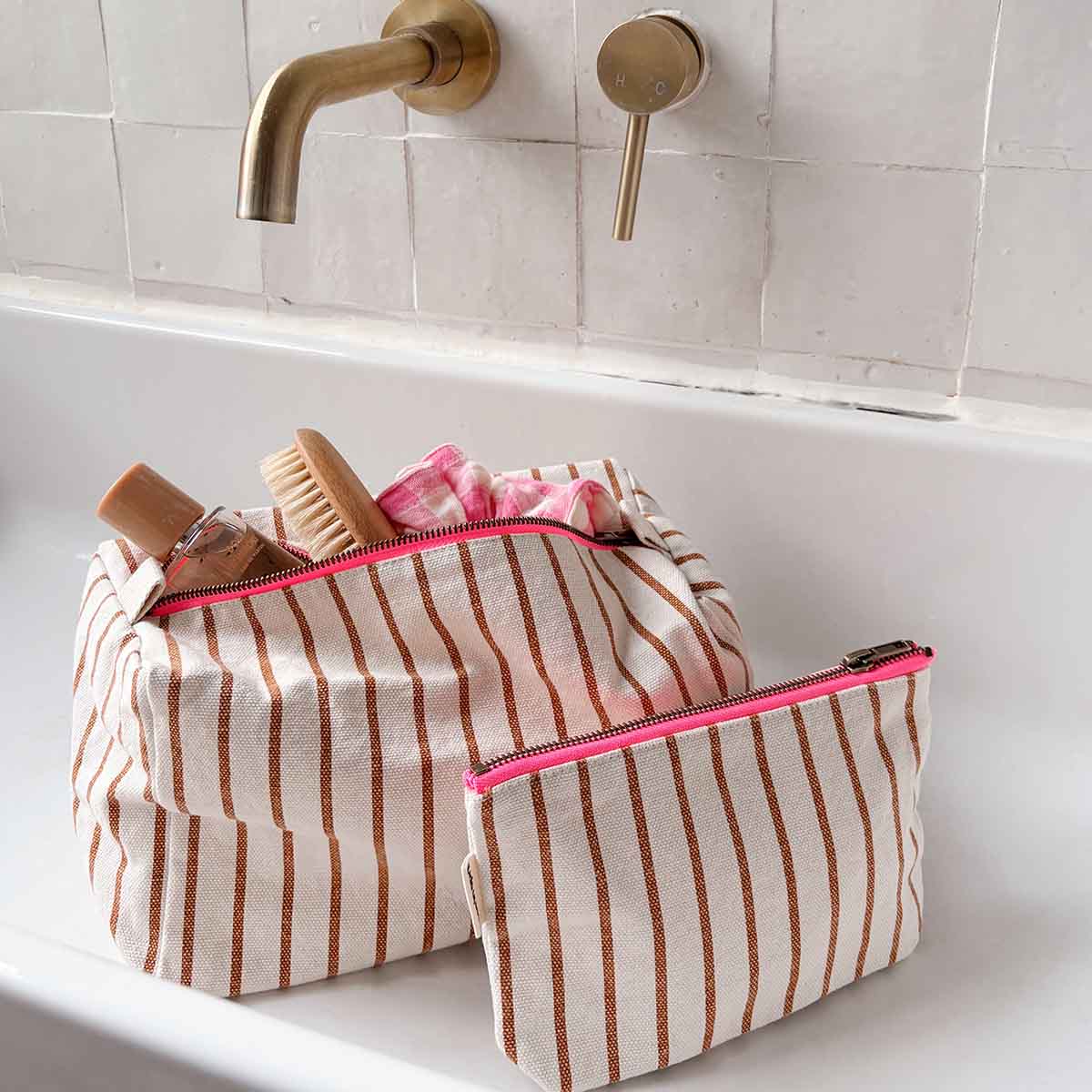 Trousse Sofia - Tennis Pecan Greige