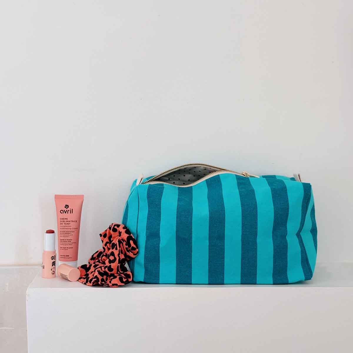 Trousse de Toilette - Vic Rayures Capri Tahitian