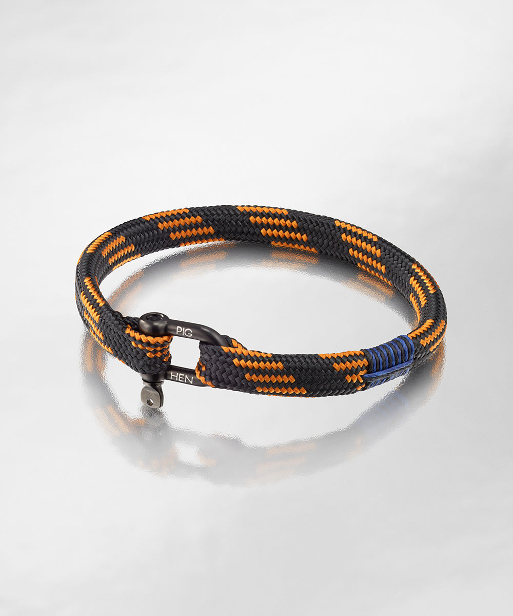 Bracelet Vicious Vik - Black - Rust Orange | Black