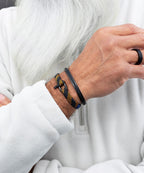 Bracelet Vicious Vik - Black - Rust Orange | Black