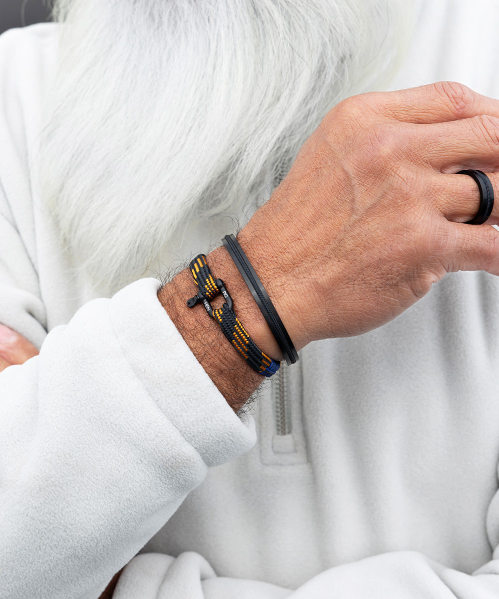 Bracelet Vicious Vik - Black - Rust Orange | Black
