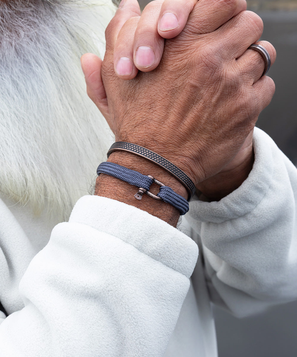 Bracelet Vicious Vik - Slate Gray | Bronze