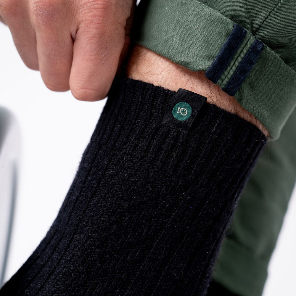 WO05 Chaussette en laine Noir - Homme