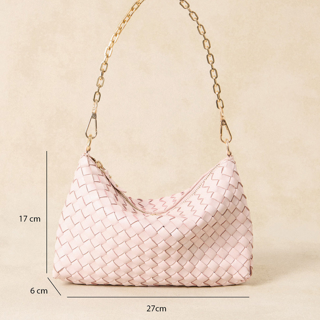 Sac petit tressé Serion Violette - Dragée
