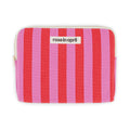 Pochette Ipad Anouk - D Anouk rayure Orchidée / Tomato