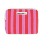 Pochette Ipad Anouk - D Anouk rayure Orchidée / Tomato