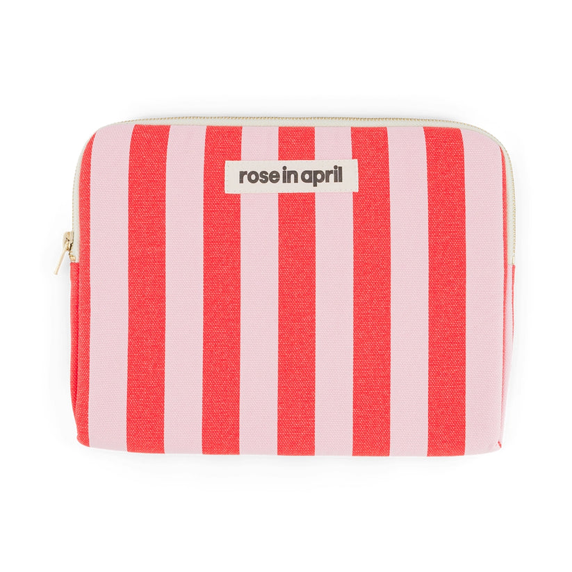 Pochette Ipad Anouk - Rayures Tomato  /Candy