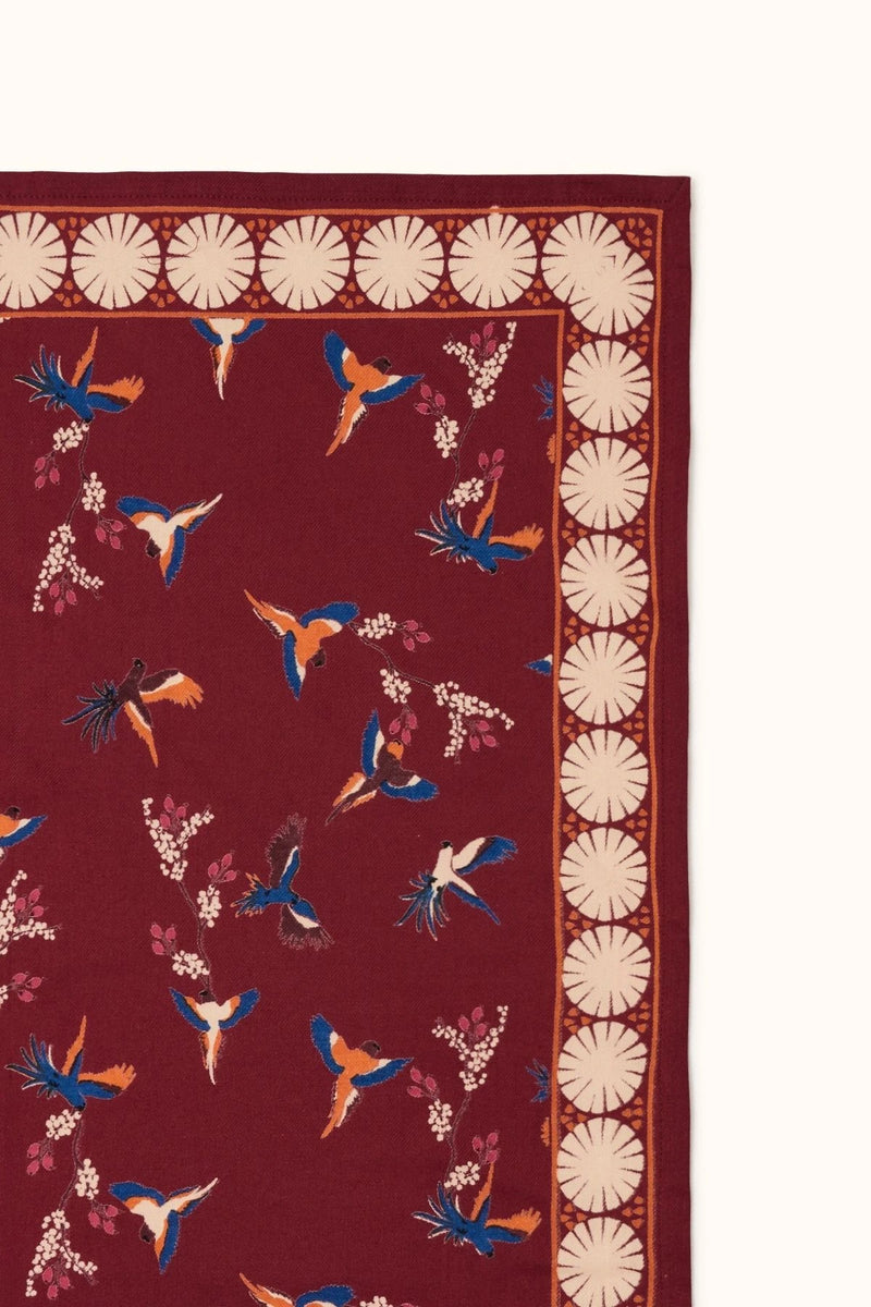 Grand Foulard Apaches Latika - Cerisier - Dahlia