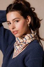Petit Foulard Apaches Manika - Cahier - Macadamia