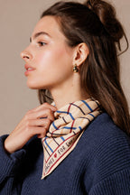 Petit Foulard Apaches Manika - Cahier - Macadamia