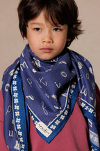 Grand Foulard Apaches Latika - ABCD - Indigo