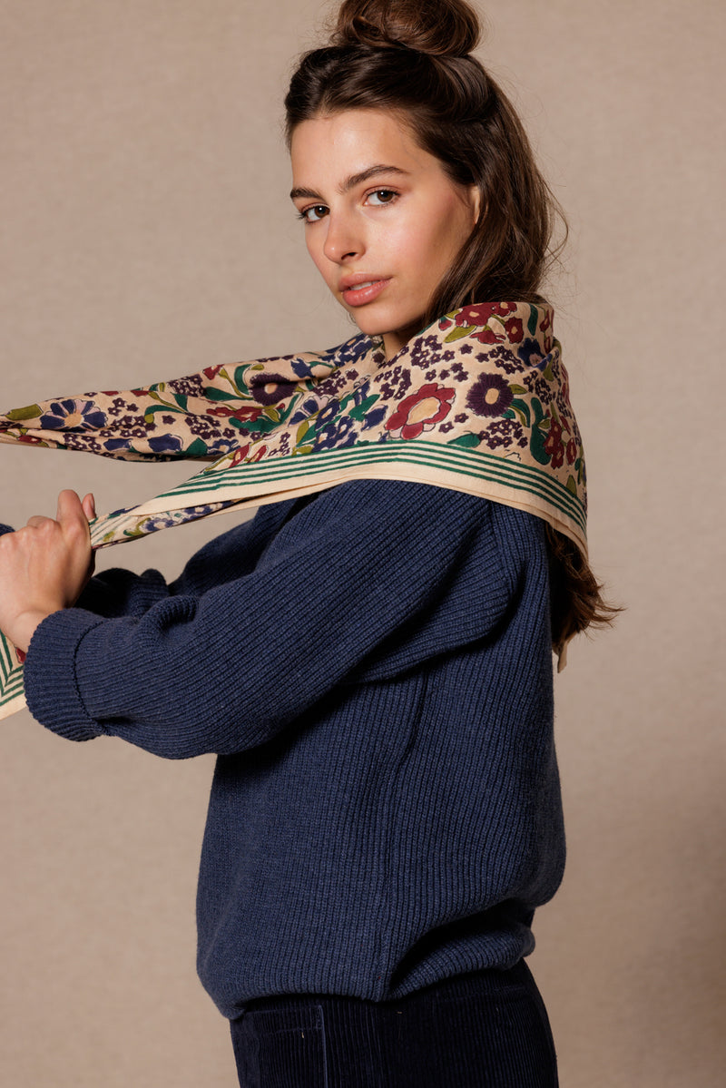 Latika - Septembre - Macadamia - Grand Foulard Apaches