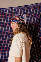 Petit Foulard Apaches Manika - Septembre - Indigo