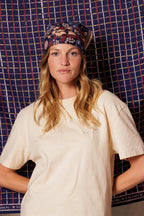 Petit Foulard Apaches Manika - Septembre - Indigo