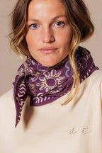 Grand Foulard Apaches Latika - Ardoise - Taffeta