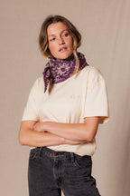Grand Foulard Apaches Latika - Ardoise - Taffeta