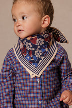 Petit Foulard Apaches Manika - Septembre - Indigo
