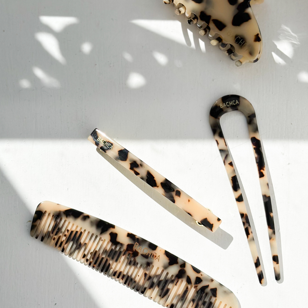 Barrette longue écaille