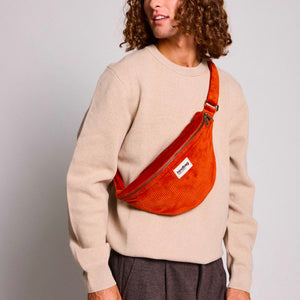 Sac banane Sasha - Velours Brique