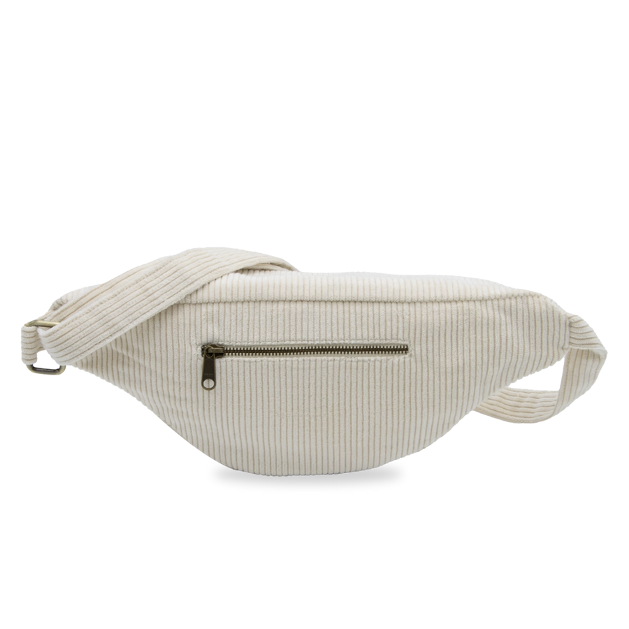 Sac banane Sasha - Velours Beige