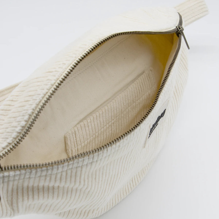 Sac banane Sasha - Velours Beige